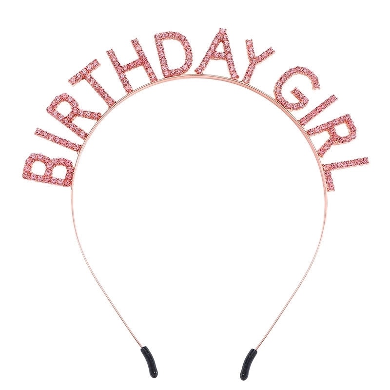 Stylish Birthday Girl Headband with Letter Design for Women | Hair Accessories
