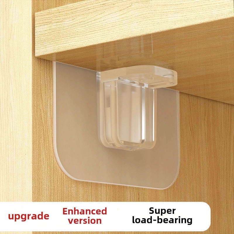 Transparent Seamless Sticky Hook Strong Adhesive Non-Permanent Plastic Hanger for Bathroom Kitchen|Home Organization Accessories