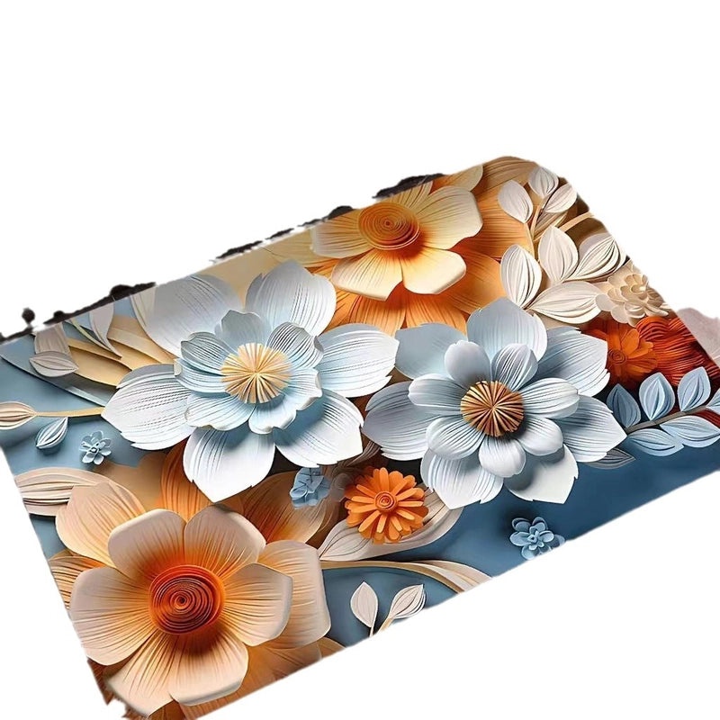 3D Oil Painting Diatom Mud Absorbent Quick-dry Non-slip Floor Mat for Bathroom Door|Bathroom Accessories