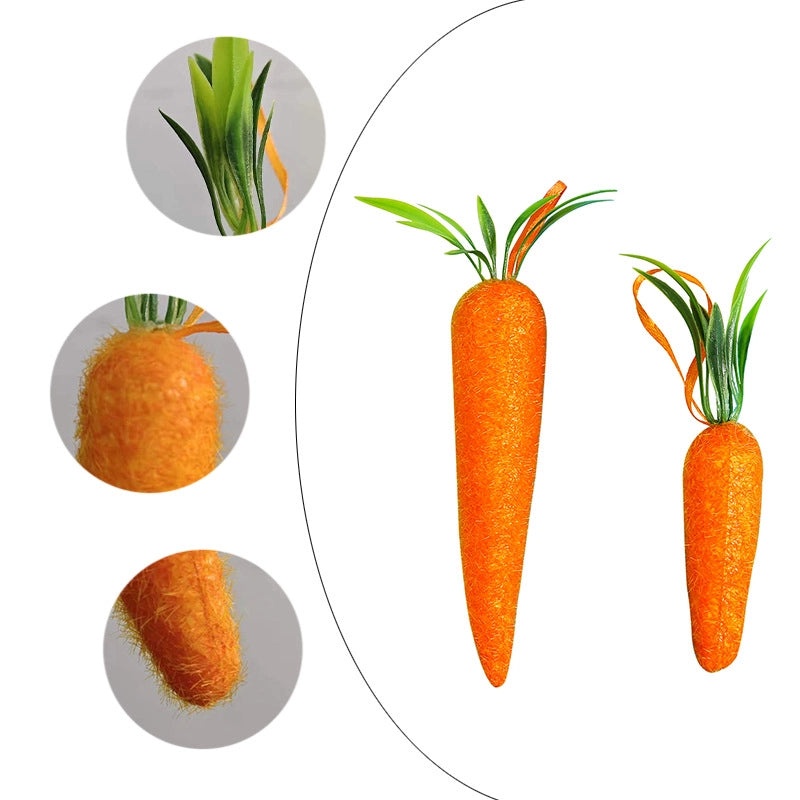 2024 New Easter Carrot Decorations Large and Small Sizes for Living Room Sofa Display|Home Decor Easter Decorations