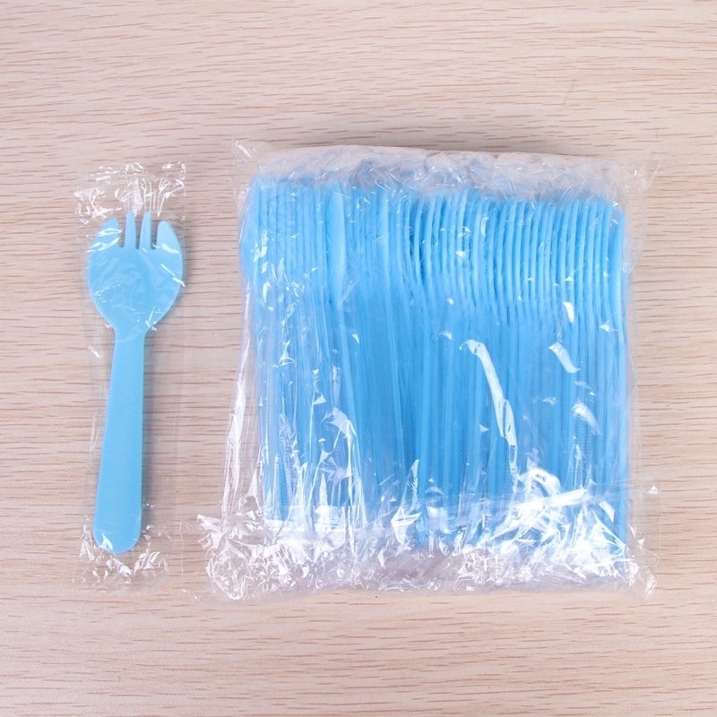 300 Pieces Solid Color Plastic Party Tableware for Kids Children's Day National Day Birthday | Party Supplies Tableware