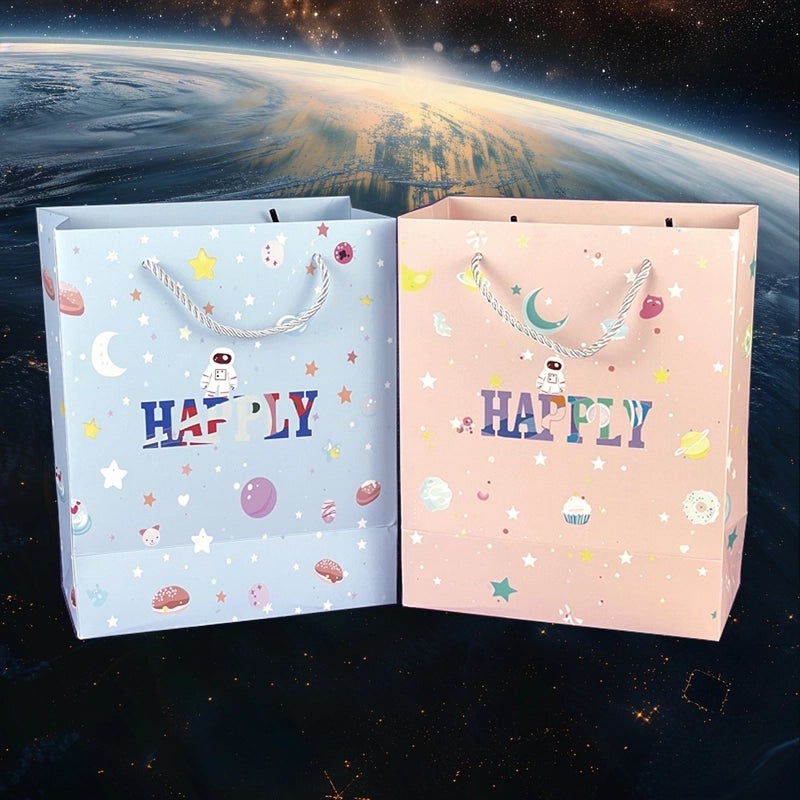 Cute Animal Cartoon Paper Gift Bags with Handles|Gift Bags & Wrapping Supplies