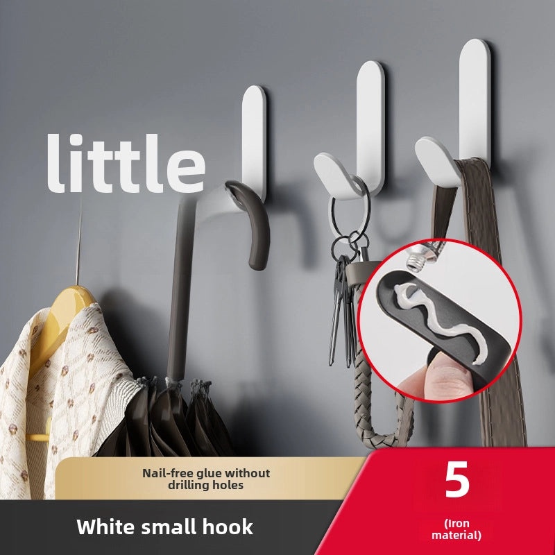 Strong Adhesive Hook Punch-Free Wall Mount Seamless Hanging Hook for Bathroom Kitchen Door | Home Storage & Organization