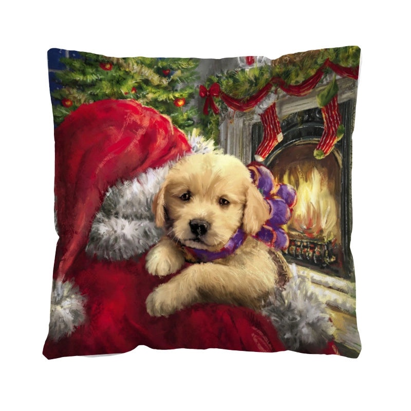 Festive Christmas Plush Santa & Snowman Pillow Covers | Holiday Home Decor & Sofa Accessories