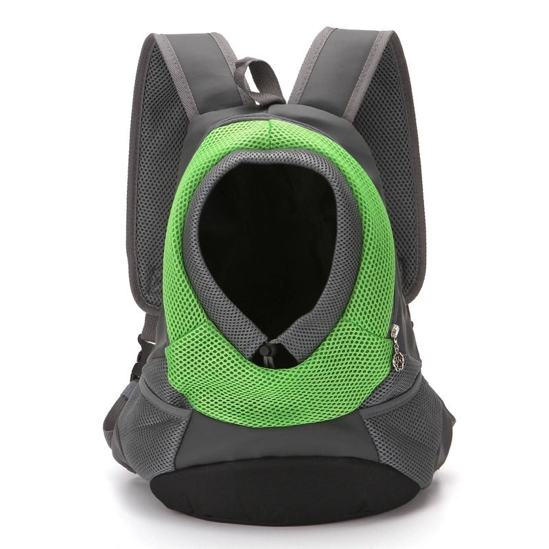 Minimalist PU Leather Canvas Pet Carrier Backpack with Color Block Design | Pet Travel & Carriers