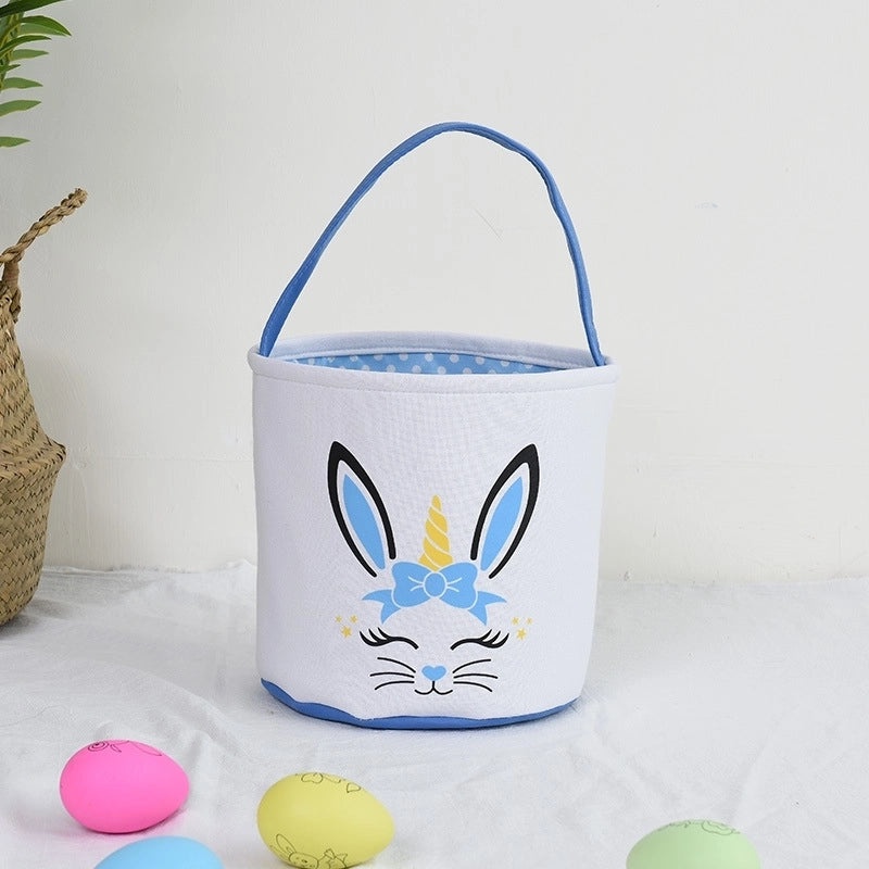 Minimalist Easter Rabbit Cloth Basket for Daily Use | Home Decor & Seasonal Accessories