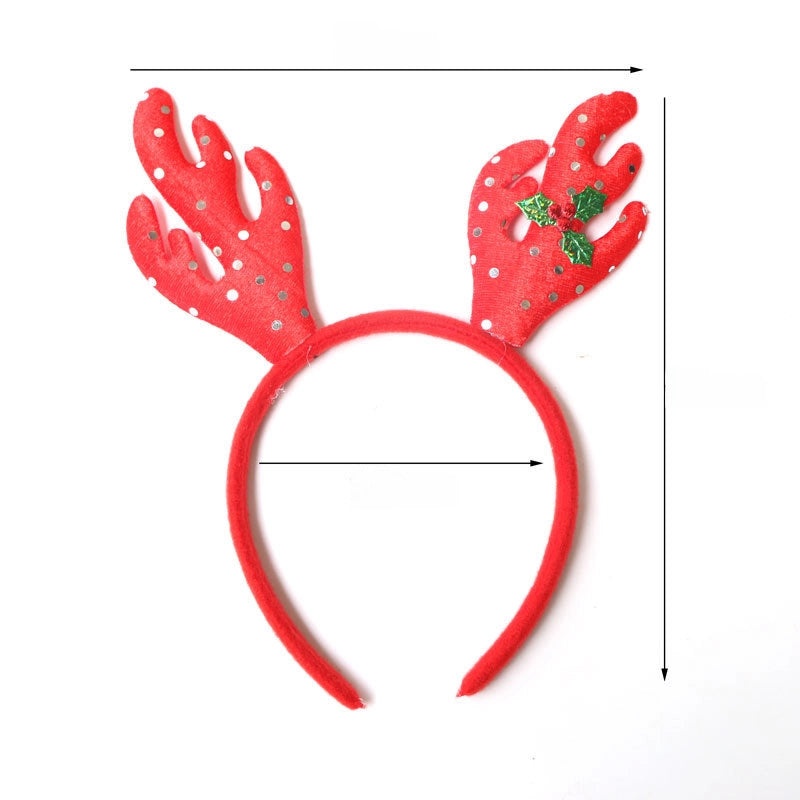 Festive Christmas Hairband with Santa Snowman and Reindeer Antlers for Kids Party Wear|Christmas Accessories