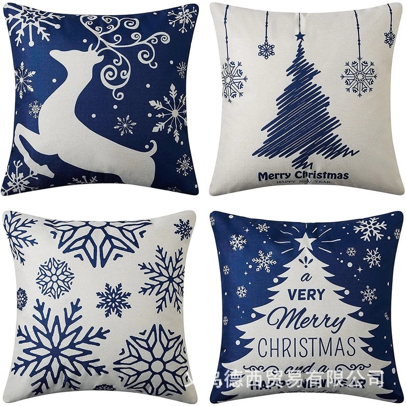 Stylish Cartoon Linen Cushion Covers for Home Decor|Home Textiles & Pillows