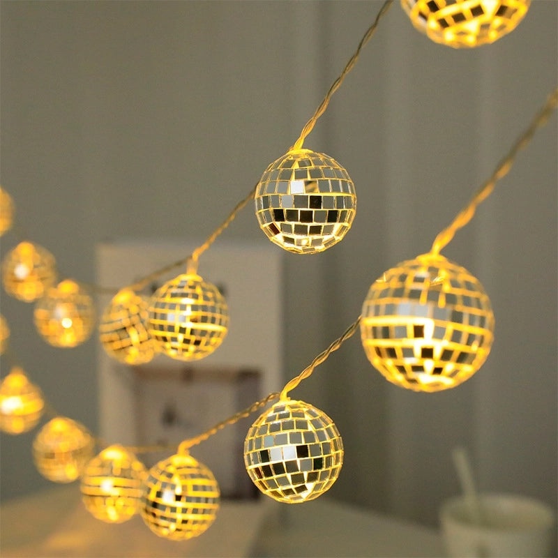 Christmas Minimalist Glass Ball String Lights for Indoor Party Decoration|Home Decor & Lighting