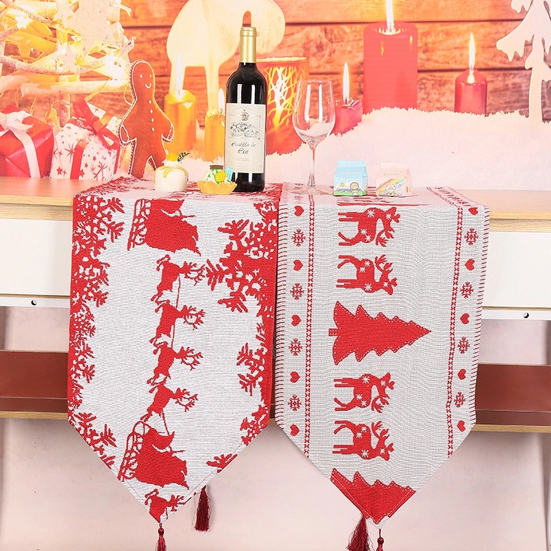 Holiday Reindeer Decorative Banquet Tablecloth|Home Decor Table Linens