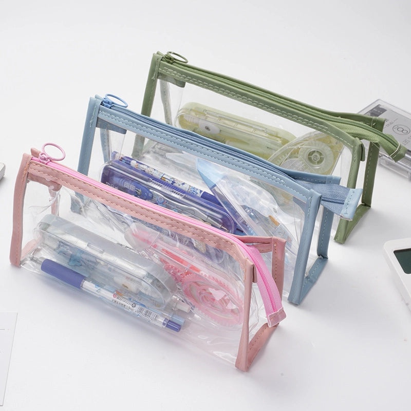 Large Transparent Pencil Case with High Capacity | Stationery Storage & Pencil Bags