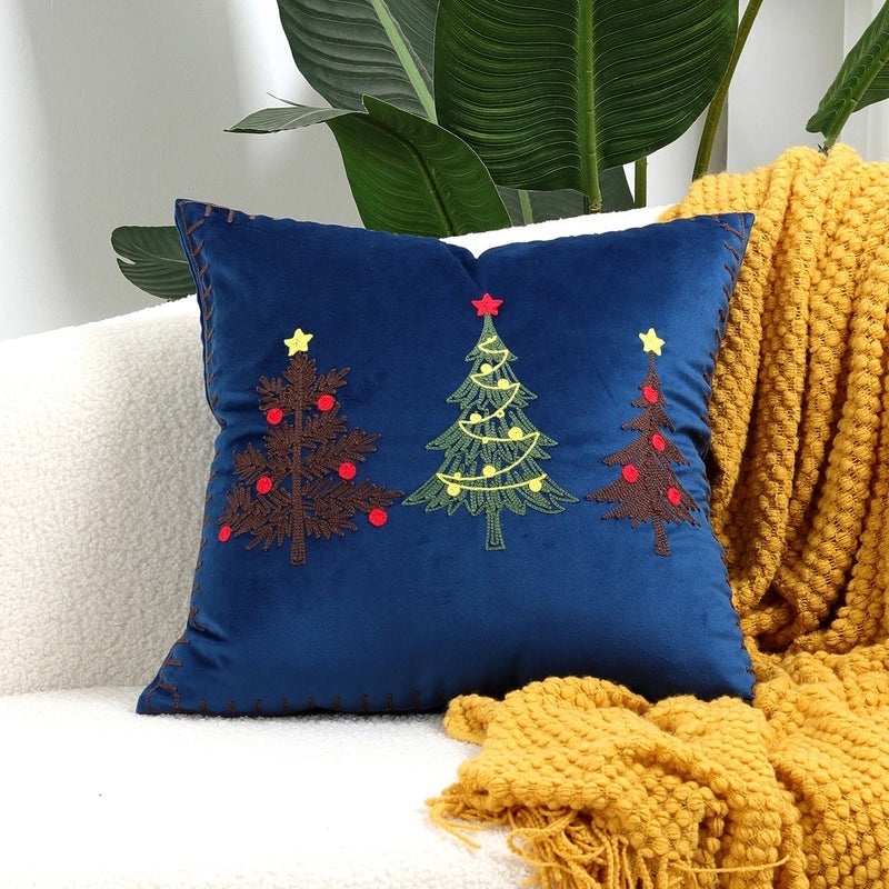 Christmas Tree and Reindeer Plush Pillow Covers|Home Decor Pillows