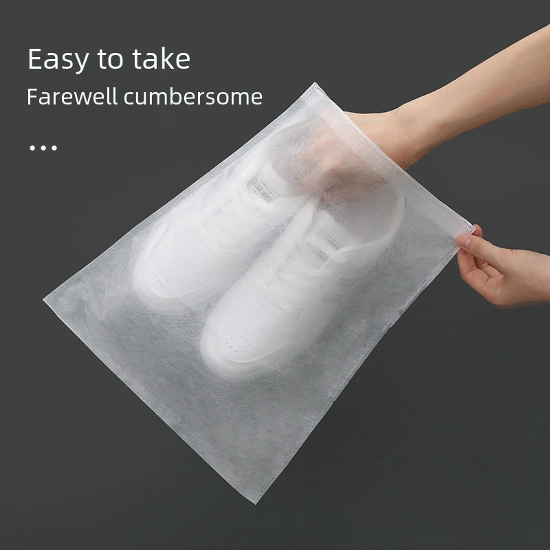 Disposable Non-woven Shoe Drying and Storage Bags White Small Dustproof Shoe Covers for Washing and Drying|Shoe Care & Storage Accessories