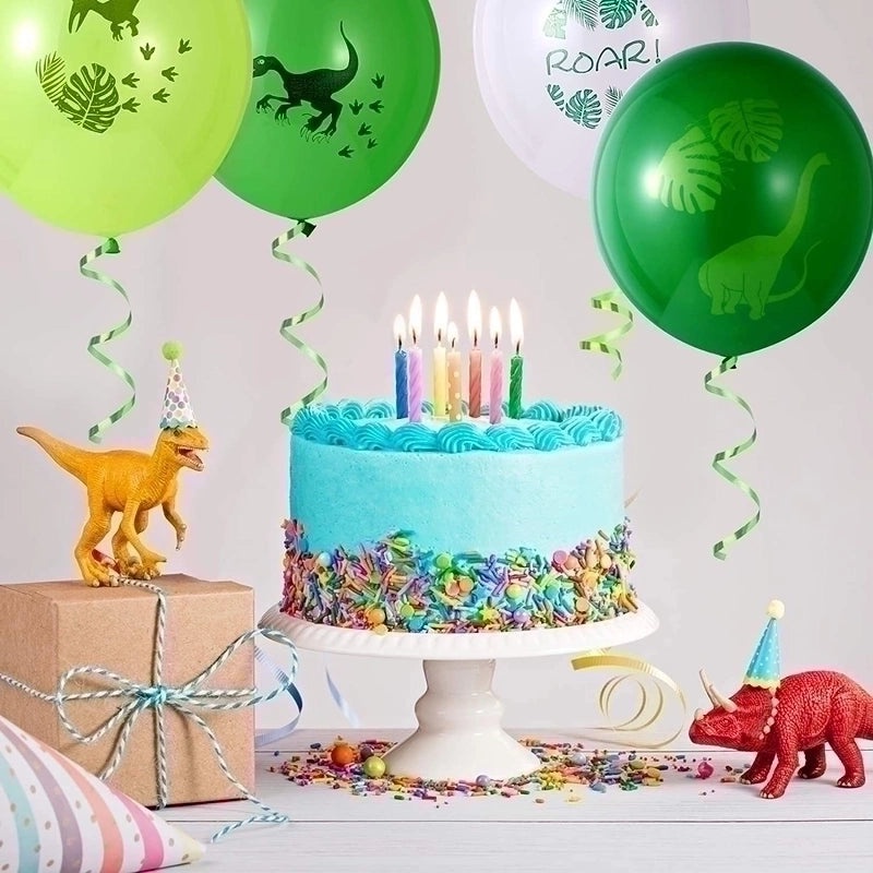 Dinosaur Birthday Party Decorations Cute Cartoon Letter Banner Hanging Ornaments and Balloons|Party Supplies Decorations