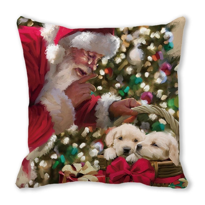 Festive Santa Pillow Covers for Couch Sofa Christmas Home Decor|Home Decor & Pillows
