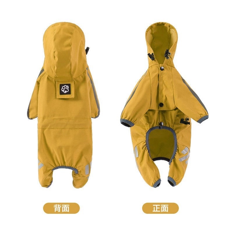 Adjustable Large, Medium, Small Dog Raincoat for Outdoor Wear | Pet Apparel & Accessories