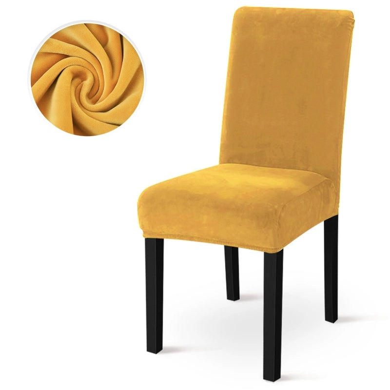 Elegant Solid Color Polyester Chair Cover | Home Decor & Furniture Accessories