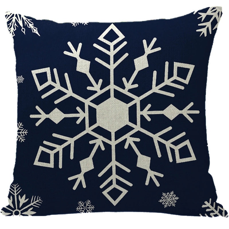 Winter Snowflake and Elk Linen Pillow Covers|Home Decor Pillows