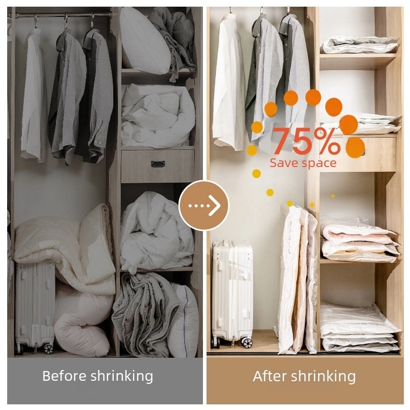 Thickened Vacuum Storage Bags for Clothes Quilts Jackets Large Capacity Compression Organizer|Home Storage & Organization