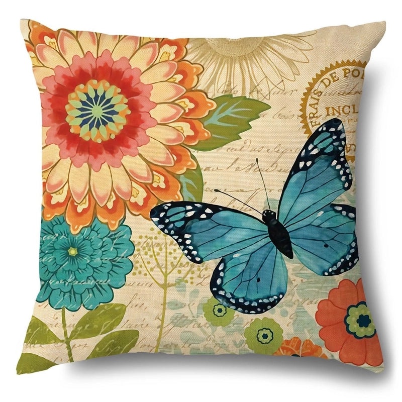 Trendy Animal and Floral Linen Pillow Covers|Home Decor Pillows