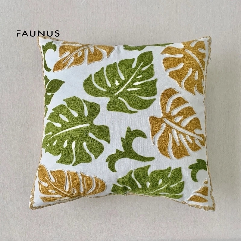 Tropical Floral Cotton Pillow Covers for Vacation Vibes|Home Decor & Bedding