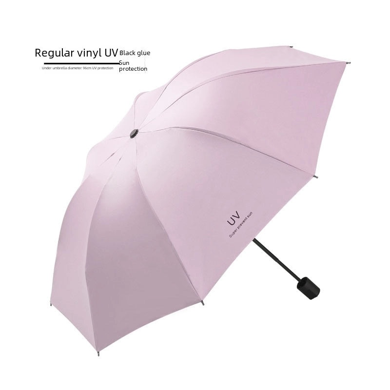 Creative UV Protection Folding Umbrella Large Vinyl Dual-use for Sun and Rain with Custom Printing|Umbrellas & Rain Gear