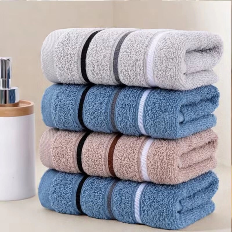 Gaoyang Thick Soft Dark Cotton Towel for Adults, Absorbent Household Stall Use | Home & Living Textiles