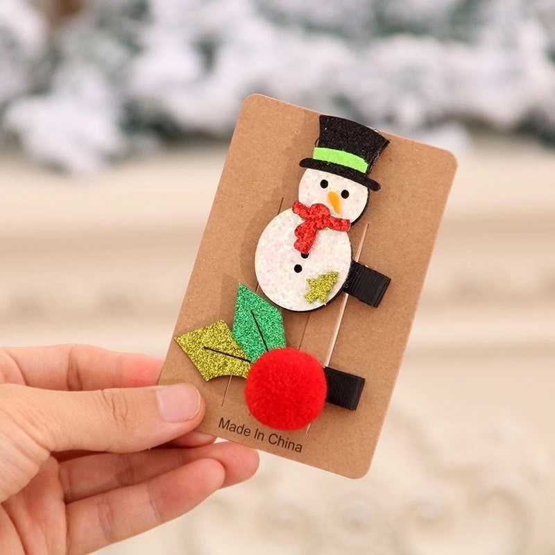 Colorful Christmas Hairpin Set for Children | Kids Hair Accessories