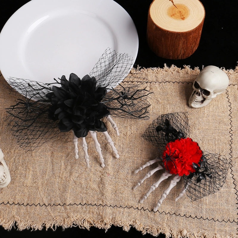 Halloween Spider Flower Hairpin Funny Hip-Hop Plastic Polyester Party Accessory|Hair Accessories
