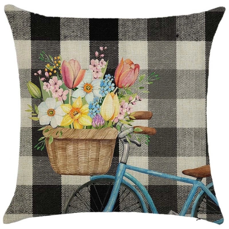 Rustic Floral Linen Pillow Covers | Home Decor & Bedding