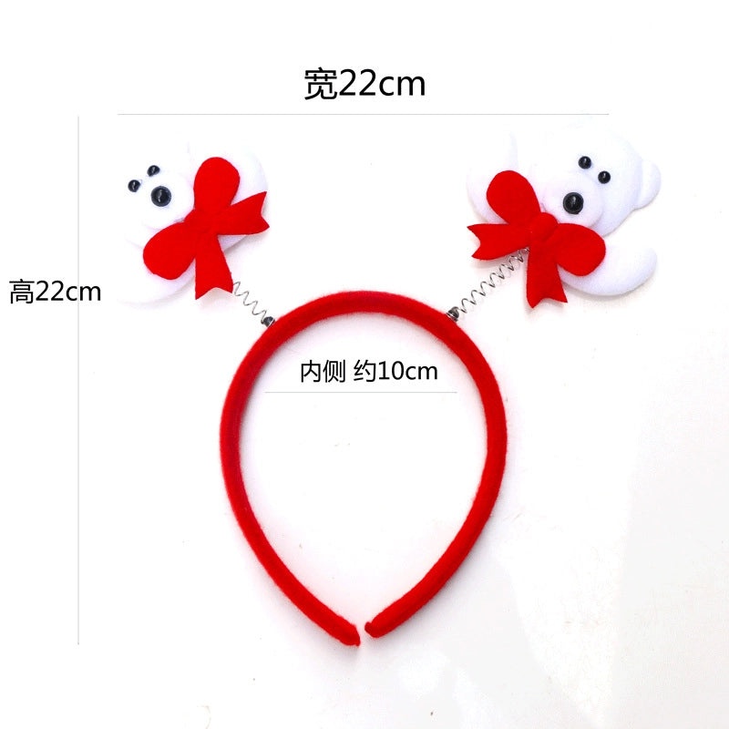 Festive Christmas Hairband with Santa Snowman and Reindeer Antlers for Kids Party Wear|Christmas Accessories