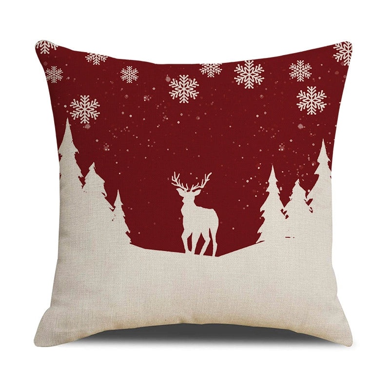 Stylish Elk Print Polyester Pillow Covers | Home Decor Pillows