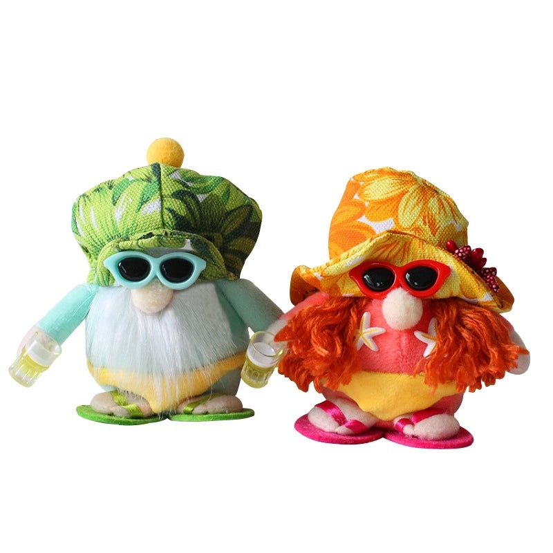 Adorable Faceless Old Man Beach Doll with Bikini | Creative Home Decor / Novelty Gifts