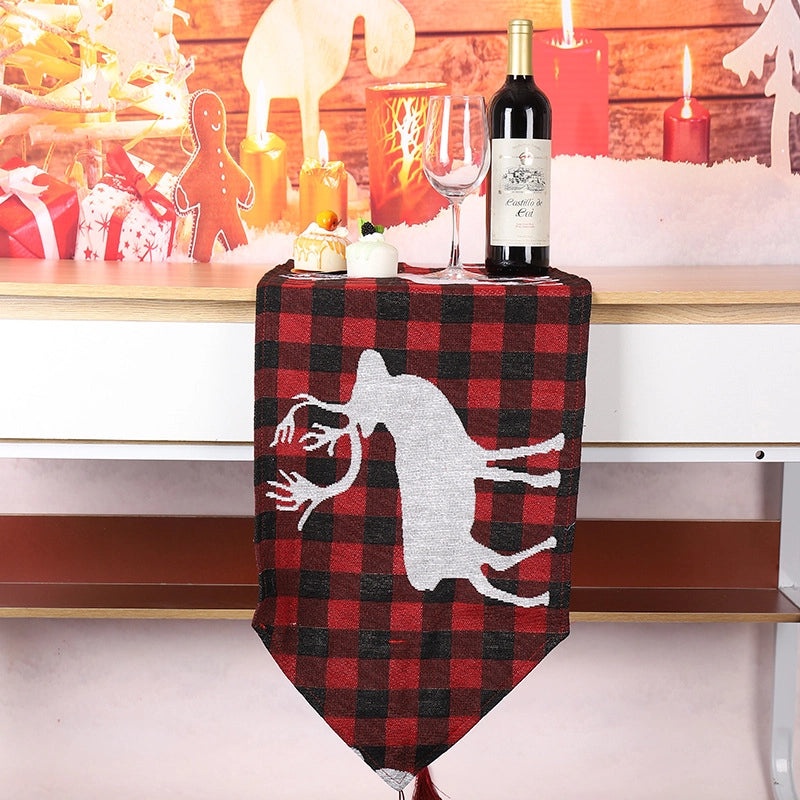 Holiday Reindeer Decorative Banquet Tablecloth|Home Decor Table Linens