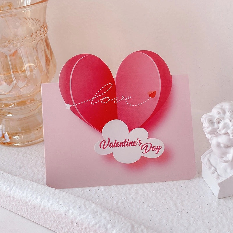 200 Pieces Valentine’s Day Heart Letter Paper Invitations Cute Date Festival Greeting Cards | Greeting Cards & Invitations