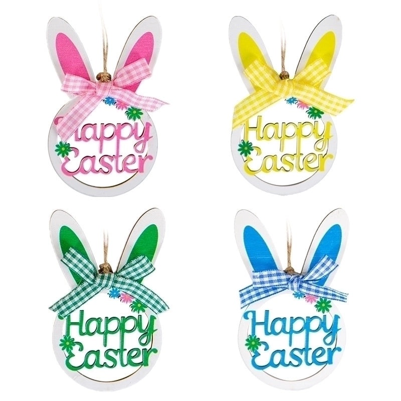 Minimalist Rabbit Letter Wooden Hanging Ornament for Daily and Festival Decor|Home Decor & Hanging Ornaments