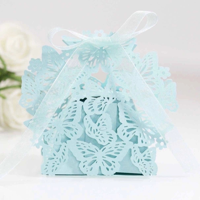 Irised Flower Butterfly Paper Gift Bags|Wedding Accessories