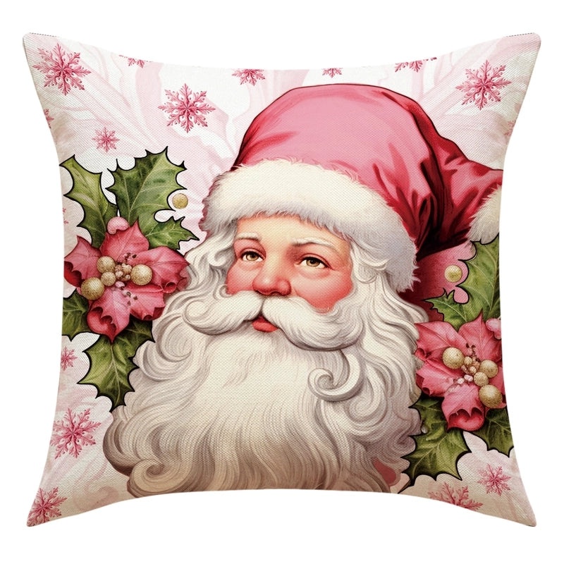 Christmas Holiday Linen Pillow Covers for Couch & Sofa | Home Decor