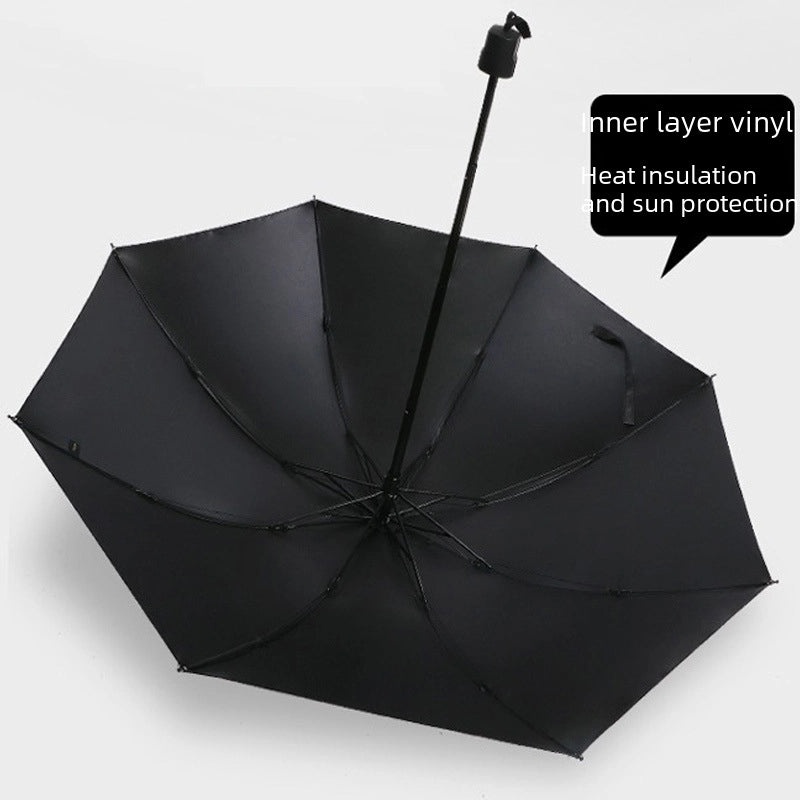 Creative UV Protection Folding Umbrella Large Vinyl Dual-use for Sun and Rain with Custom Printing|Umbrellas & Rain Gear