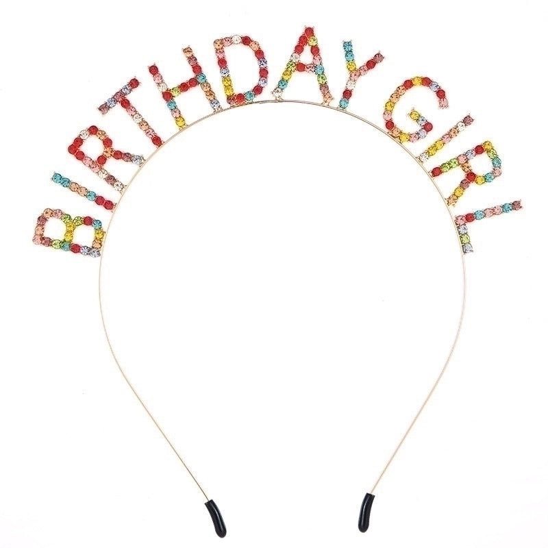 Stylish Birthday Girl Headband with Letter Design for Women | Hair Accessories