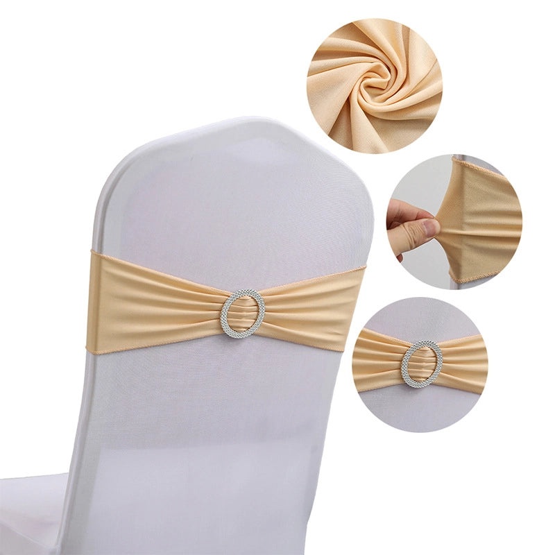 Elegant Solid Color Polyester Chair Cover for Weddings and Events|Home Decor & Furniture Accessories