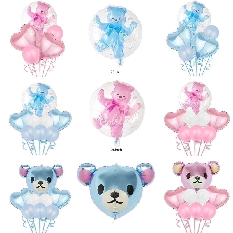 Birthday Bear Foil Balloon Set for Birthday Party Decoration|Party Supplies Balloons