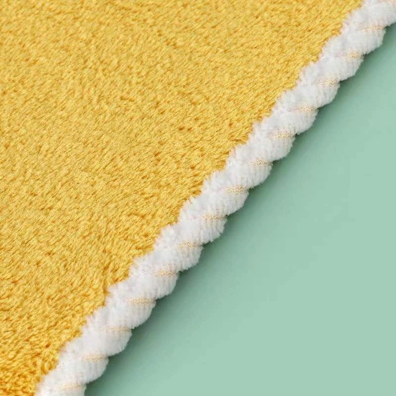 Cute Quick-Dry Hand Towel with Hanging Loop Thick Absorbent Lint-Free Cloth | Home & Kitchen Towels