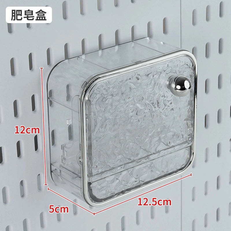 Multi-Functional Wall-Mounted Storage Rack No-Drill Hook Organizer for Kitchen Bathroom Dorm Entrance|Home Storage & Organization