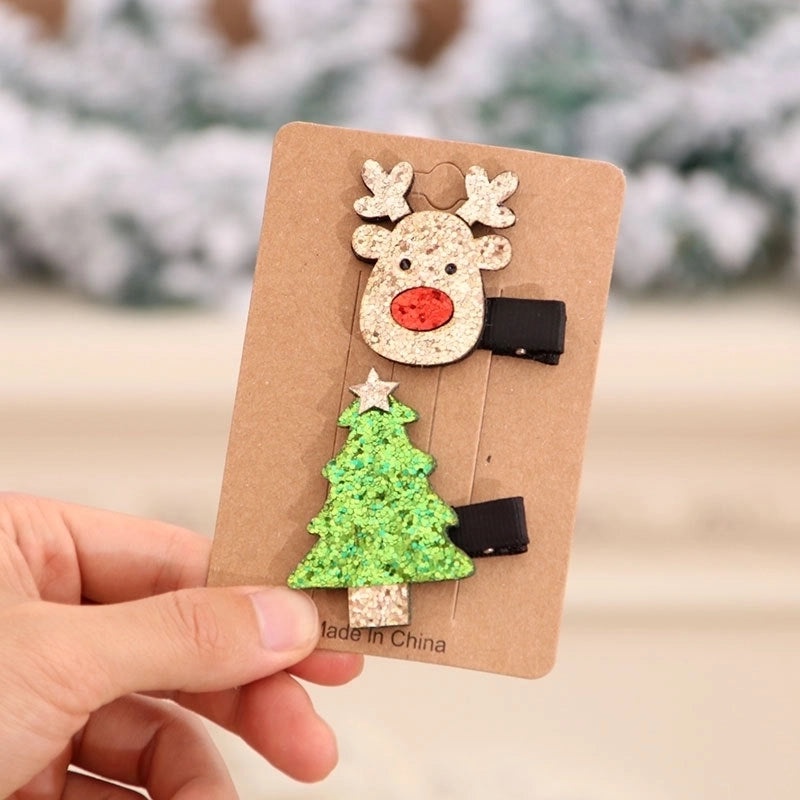 Colorful Christmas Hairpin Set for Children | Kids Hair Accessories