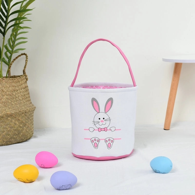 Minimalist Easter Rabbit Cloth Basket for Daily Use | Home Decor & Seasonal Accessories