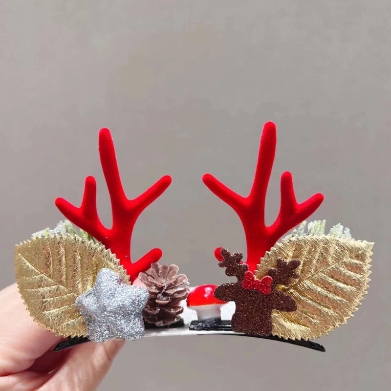 Festive Resin Antler Hairpin for Daily Wear|Hair Accessories
