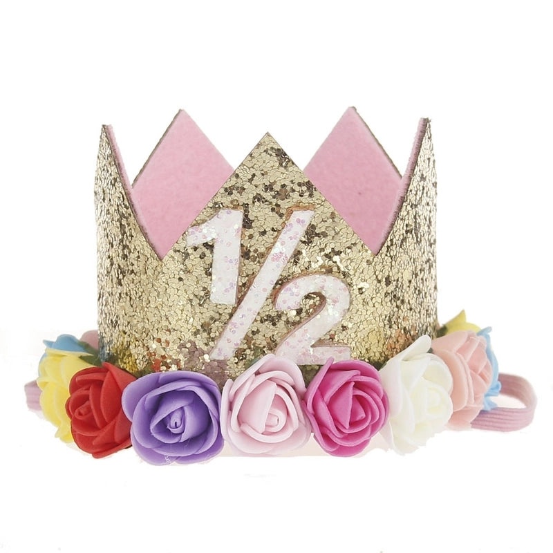 5 Pieces Fashion Crown Plastic Flower Party Headbands|Hair Accessories