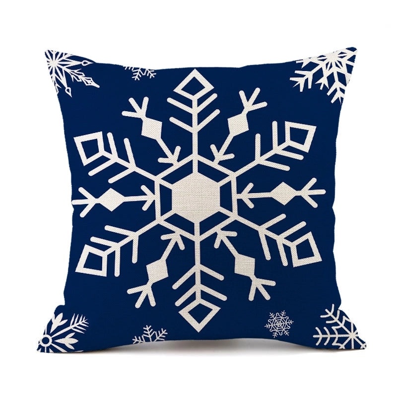 Christmas Snowflake Linen Pillow Covers for Couch Sofa Decor | Home & Living Pillows