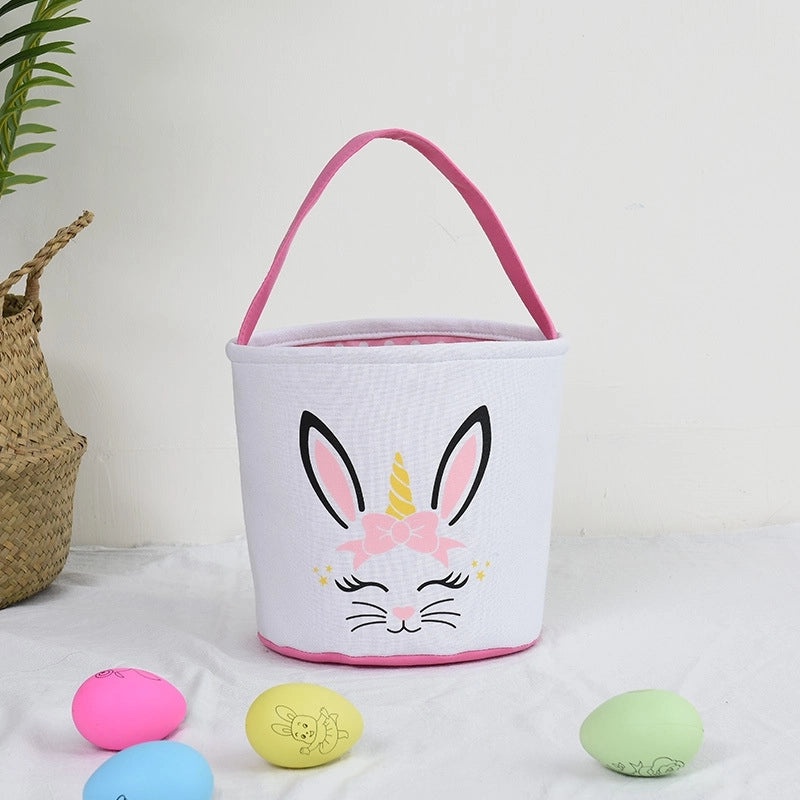 Minimalist Easter Rabbit Cloth Basket for Daily Use | Home Decor & Seasonal Accessories